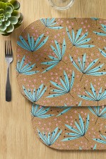 MPUR1017 Wildflower Cork Placemats