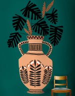 Vase 1 MURAL: Forest Green