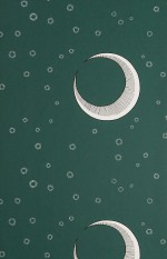 To The Moon: Teal Wallpaper
