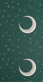 To The Moon: Teal Wallpaper