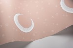 To The Moon: Plaster wallpaper