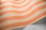 Stripe: Stone & Peach Wallpaper