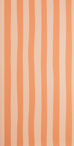 Stripe: Stone & Peach Wallpaper