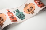 Vase Collection Border: Peach, Stone & Aqua