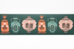 Vase Collection Border: Stone & Forest Green