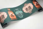 Vase Collection Border: Stone & Forest Green