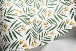 Sprigs: Green & Yellow Wallpaper 