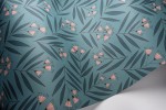 Sprigs: Soft Blue & Pink Wallpaper