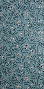 Sprigs: Soft Blue & Pink Wallpaper