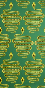 Snakes: Green & Yellow Wallpaper