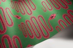 Snakes: Green & Pink Wallpaper