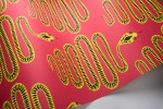 Snakes: Pink & Yellow Wallpaper