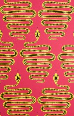 Snakes: Pink & Yellow Wallpaper
