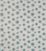 Dandelion Mobile Porcelain With Powder Blue Fabric