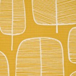 Little Trees Yellow Fabric