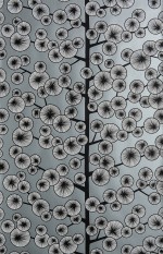 COTTON TREE Gunmetal Wallpaper