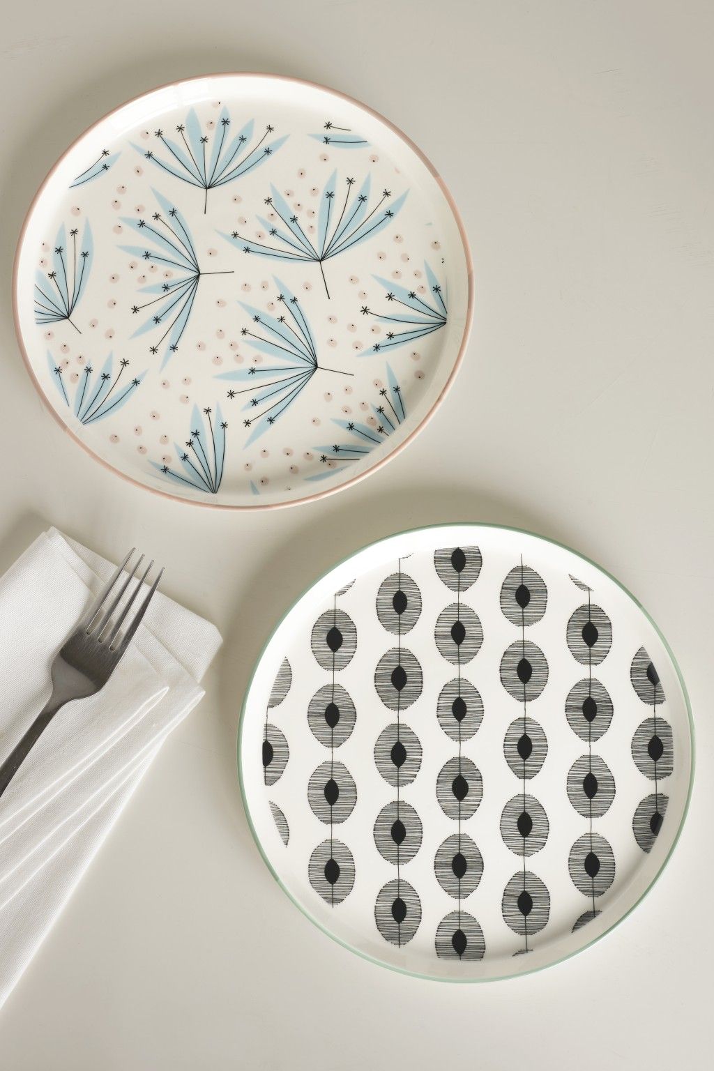 Wildflower & Dewdrops: Side Plates Set of 2