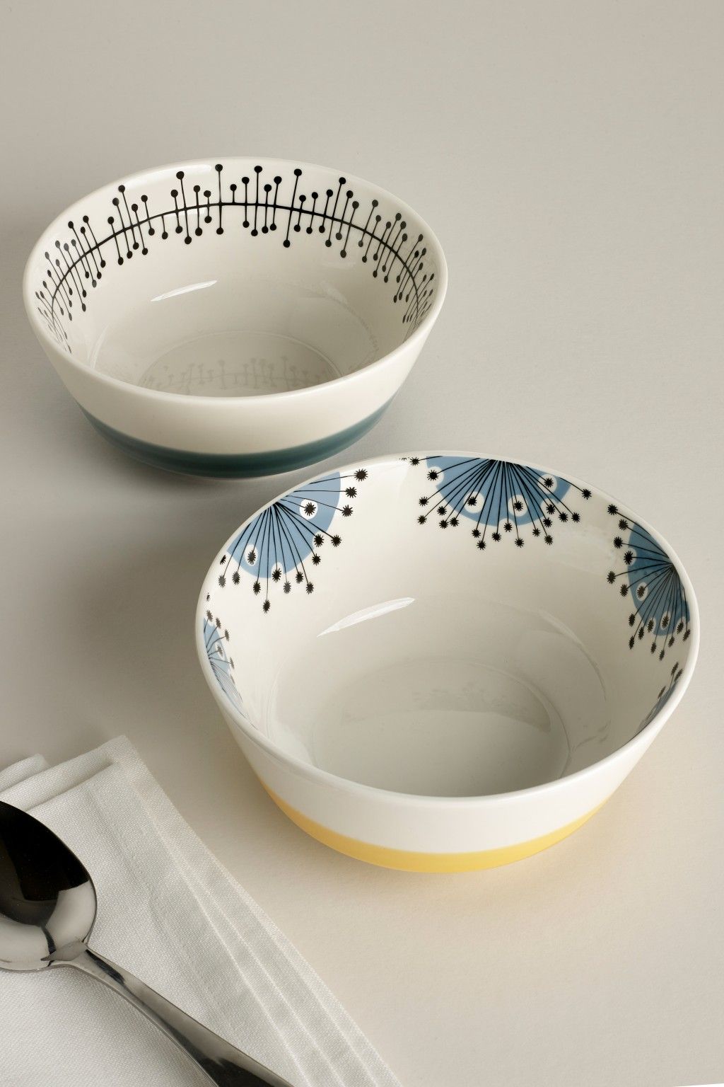 Dandelion Mobile & Muscat: Cereal Bowls Set of 2