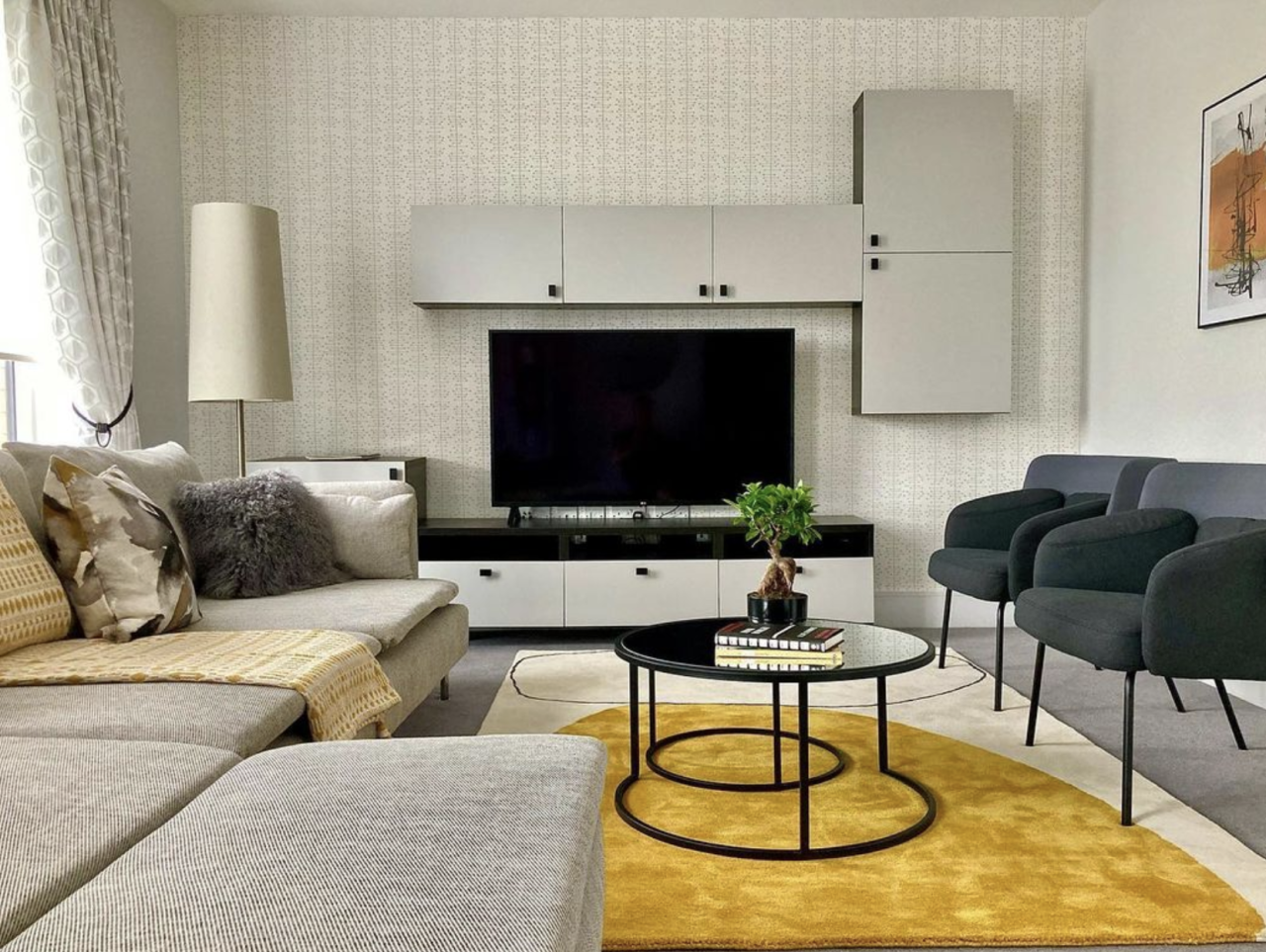 Living Room Wallpaper Decorating Ideas