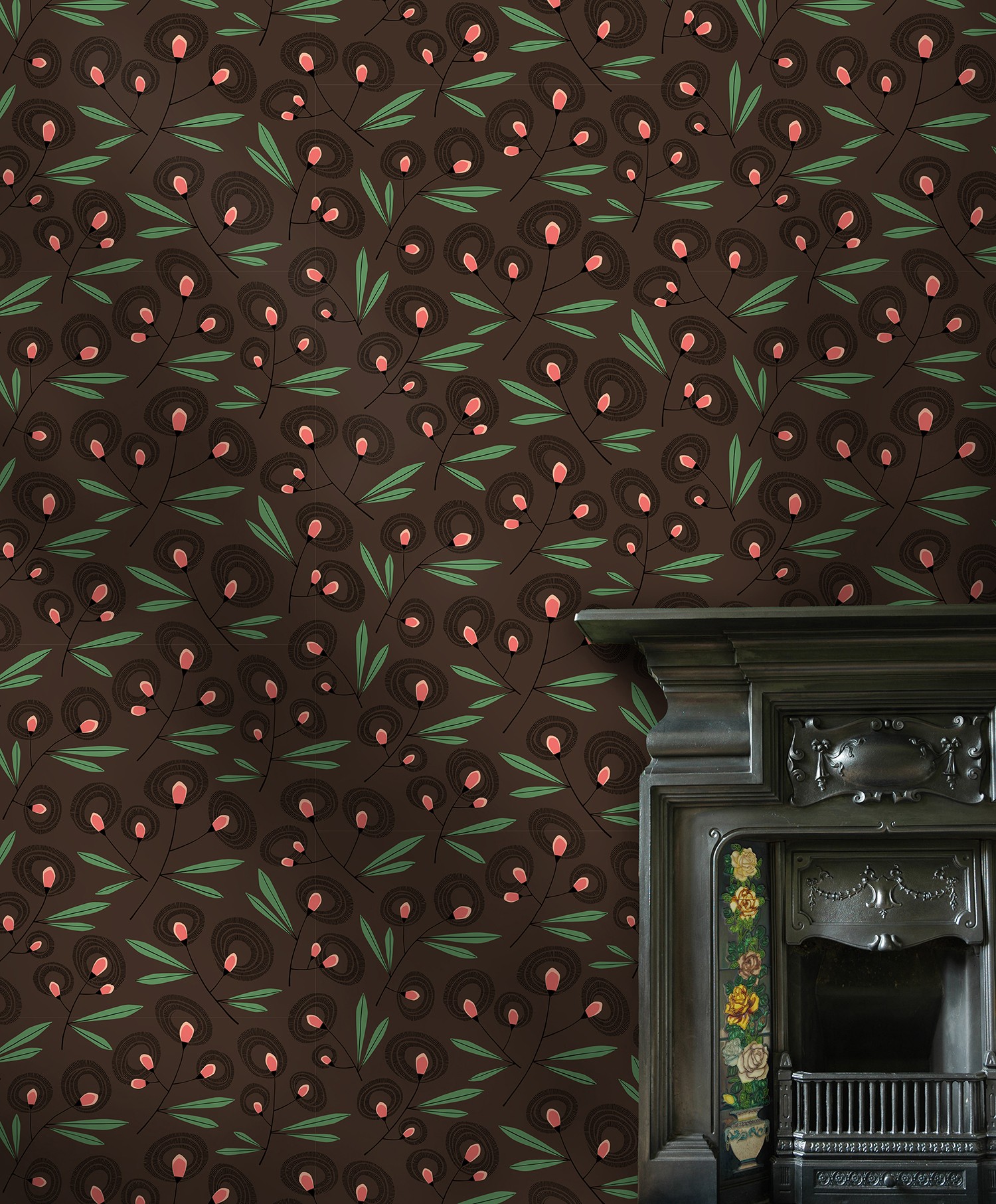Halo Flower Wallpaper grounding earth tones