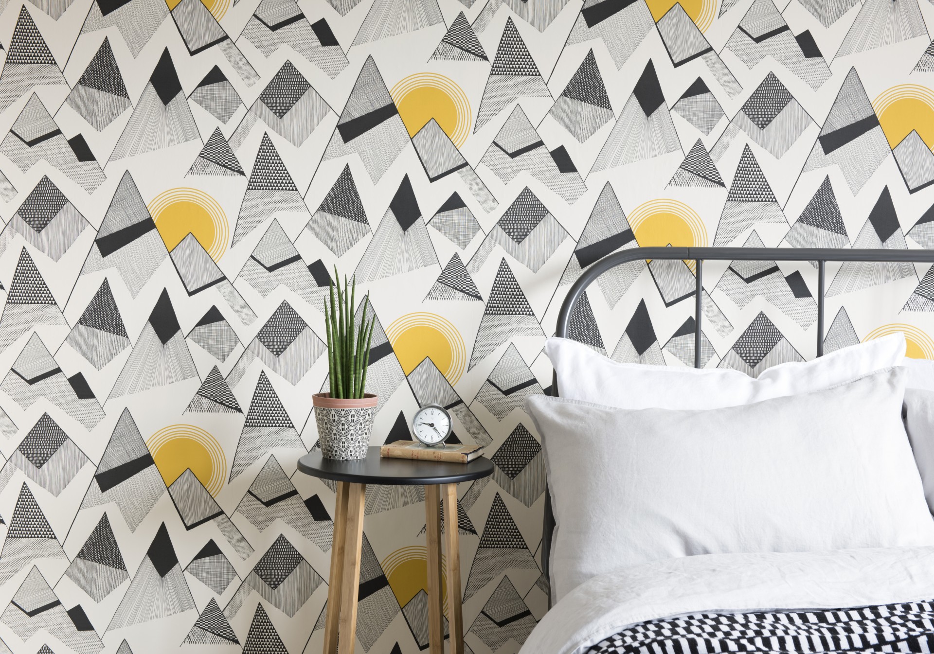 Patterned Bedroom Wallpaper